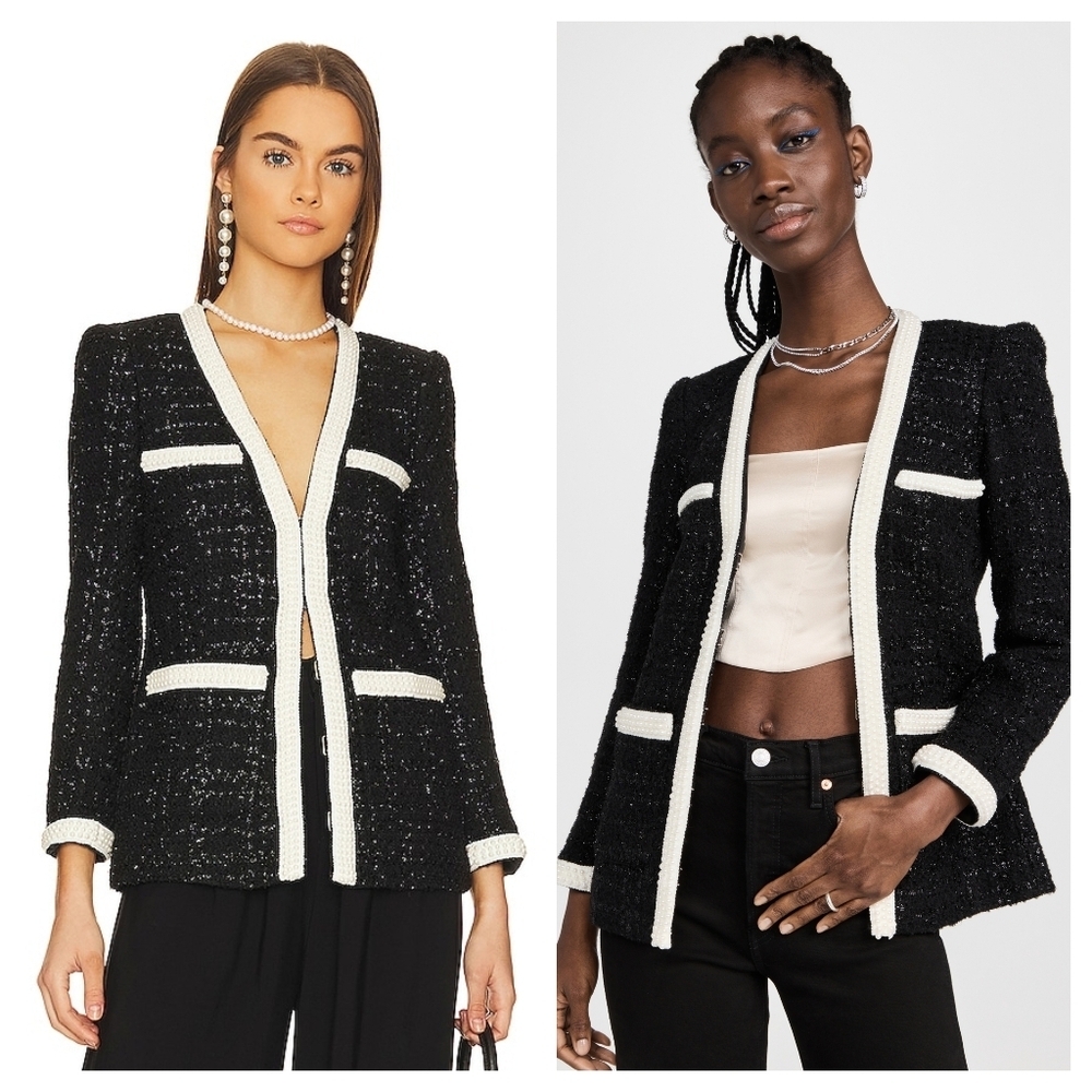 Veronica Beard 8 Kemsley Evening Jacket Blazer Black